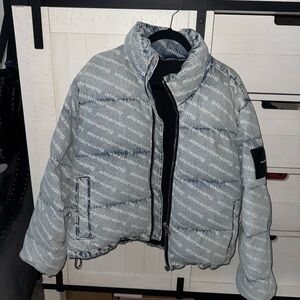 Alexander Wang Black Jacket with Logo Detail